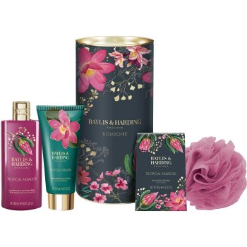 Baylis & Harding Boudoire Tropical Paradise set cadou cutie de metal - imagine 2